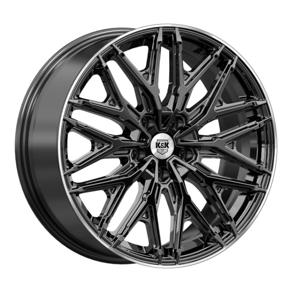 Диски КиК 8,0\R19 5*114.3 ET45 d67.1 Черный бриллиант