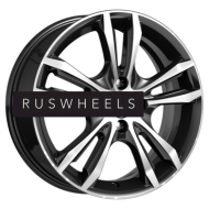 Диски КИК 6x16/4x100 ET50 D60,1 Samara-оригинал (КС866) Алмаз черный SK