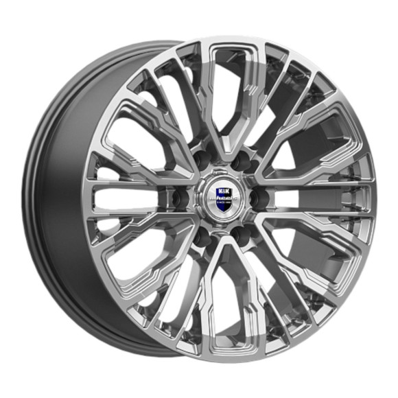 Диски КиК 8.5\R19 6*139.7 ET25 d106.1 Дарк платинум