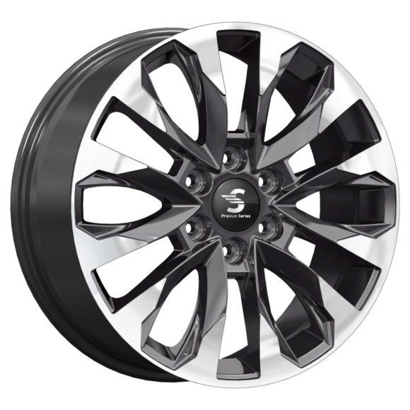Диски СКАД Premium  КР007 (20Land Cruiser 300)  8,0\R20 6*139,7 ET60  d95,1  Diamond Black Gris  [82170]  <Ш>