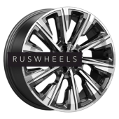 Диски КИК 7,5x19/5x112 ET40 D57,1 Галего (КС1039) Алмаз черный