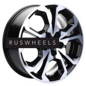 Диски Khomen Wheels 6,5x17/5x108 ET43 D65,1 KHW1711 (DFM AX 7) Black-FP