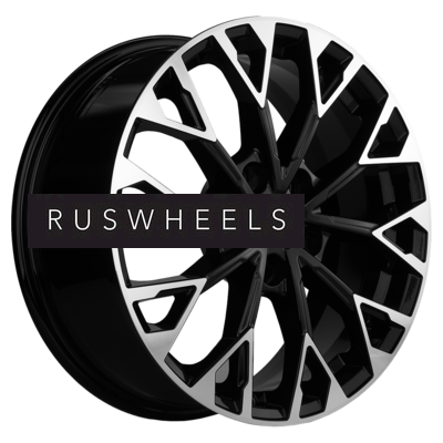 Диски Khomen Wheels 7x17/5x108 ET49 D59,5 KHW1718 (GAC GS4) Black-FP Диски Khomen Wheels 7x17/5x108 ET49 D59,5 KHW1718 (GAC GS4) Black-FP