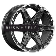 Диски КИК 8x18/6x114,3 ET42 D66,1 Дистрикт (КС1159) черный бриллиант