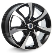 Диски КиК 7,0\R17 5*100 ET38 d67.1 Алмаз черный