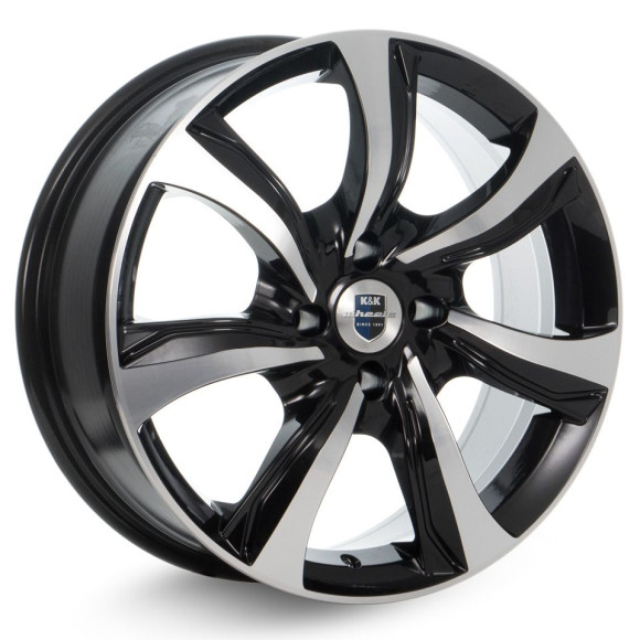 Диски КиК 7,0\R17 5*100 ET38 d67.1 Алмаз черный