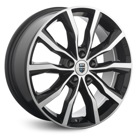 Диски КиК 7.5\R18 5*114.3 ET45 d67.1 Алмаз черный