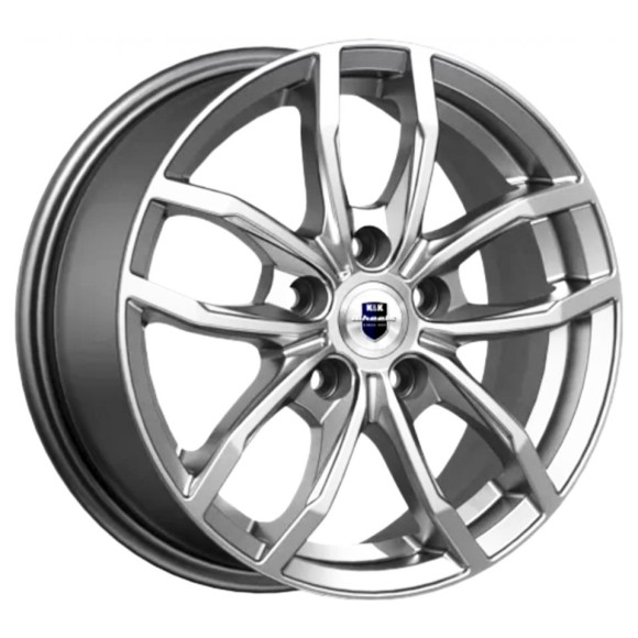 Диски КиК 6.5\R15 5*114.3 ET42 d67.1 Дарк платинум Диски КиК 6.5\R15 5*114.3 ET42 d67.1 Дарк платинум